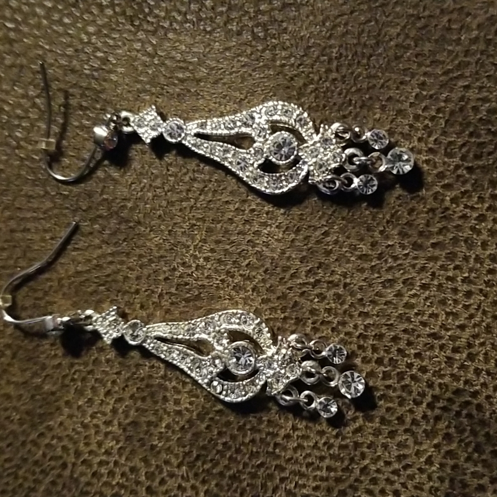 Rhinestone earrings